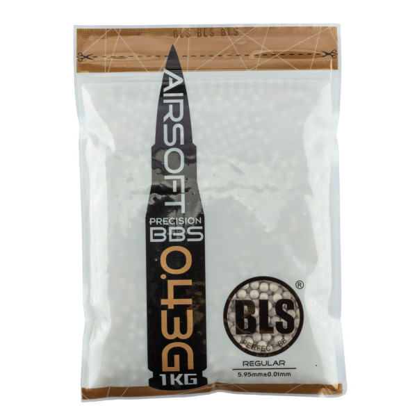 Billes airsoft 0,43g blanches BLS – Sac de 1 kg – Blanc