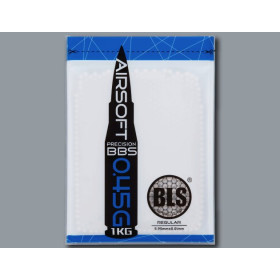 Billes airsoft BLS 0.45g blanches – Sac de 1 kg – Blanc