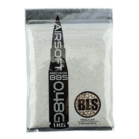 Billes airsoft lourdes 0,48g BLS blanches – Sac de 1 kg – Blanc