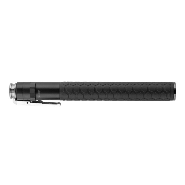 Matraque télescopique automatique Concorde Defender en acier trempé – Noir
