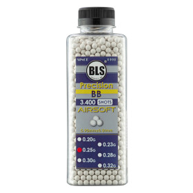 Billes Airsoft 6 mm BLS Precision blanches haute précision – Blanc