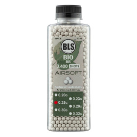 Billes Airsoft Biodégradables BLS BIO Precision 6 mm Blanches – Blanc