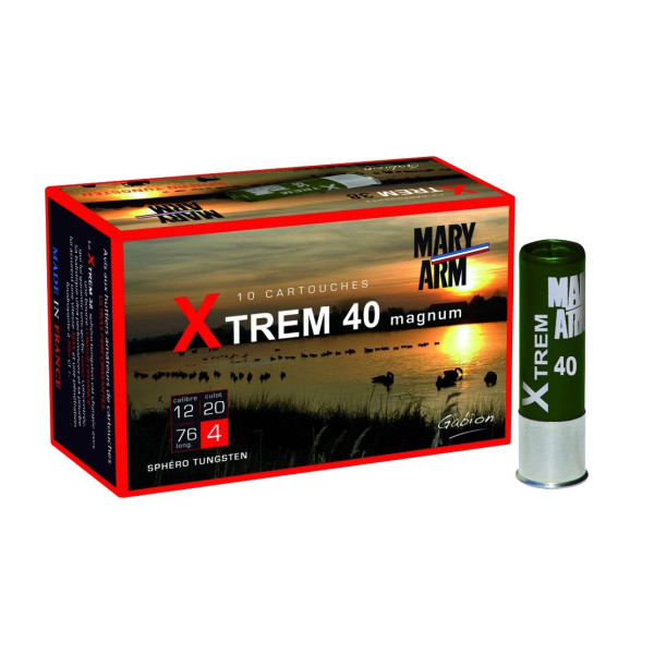 Cartouches de chasse Mary Arm Xtrem 40 calibre 12/76
