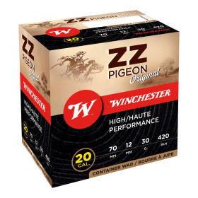 Cartouche de ball-trap Winchester ZZ Pigeon Gen 2 calibre 20/70 30 g