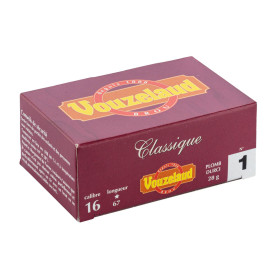 Cartouche de chasse Vouzelaud Classique Grand Culot 28 g calibre 16/67 – Marron