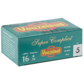 Cartouche de chasse Vouzelaud Super Complice 16/70 30 g – Noir