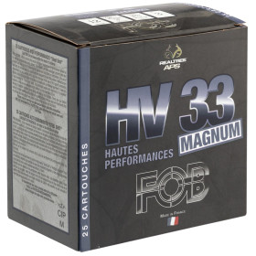 Cartouches acier Magnum FOB HV 33 calibre 12/76