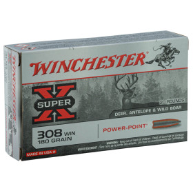 Munition de chasse Winchester Power Point calibre .308 Winchester