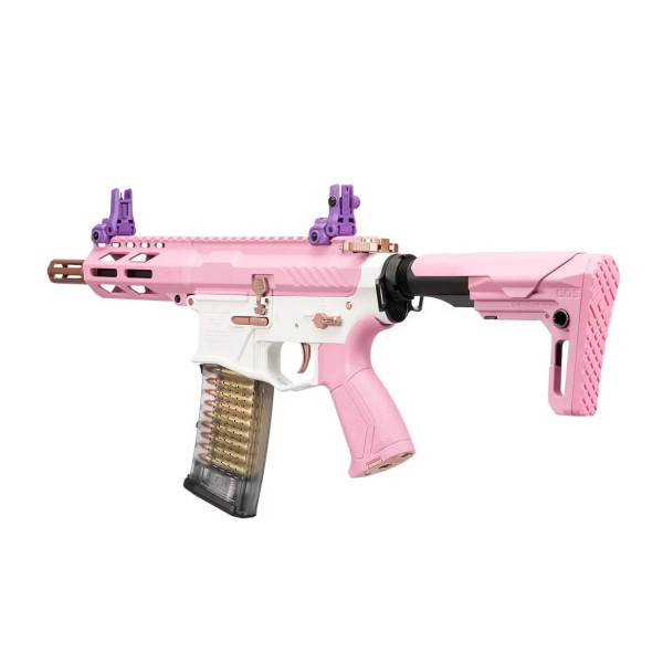 Réplique airsoft longue G&G Armament CM16 Batto CQB Taffy Pink 6 mm