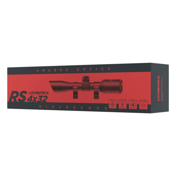 Lunette de visée Walther 4x32 avec montage 11 mm