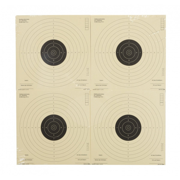 Cibles papier Umarex 17x17 cm pack de 100