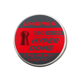 Plombs tête ronde Umarex Hyperdome calibre 5,5 mm 0,71 g – boîte de 150