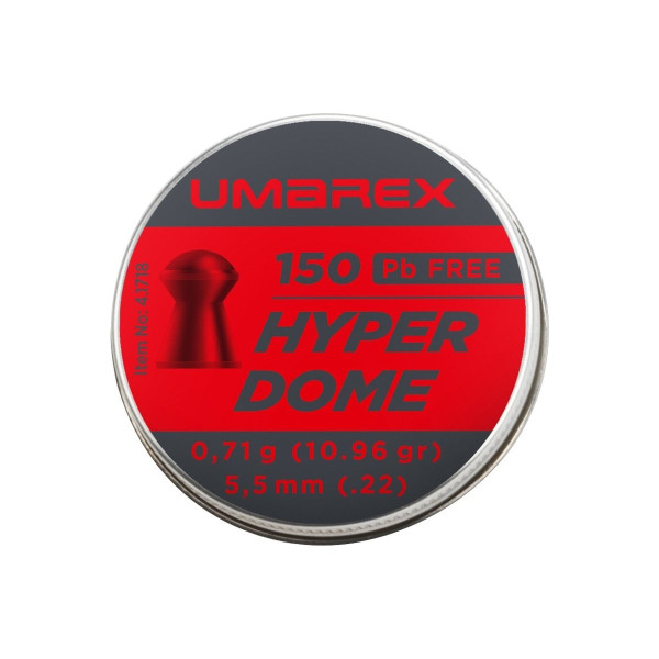 Plombs tête ronde Umarex Hyperdome calibre 5,5 mm 0,71 g – boîte de 150