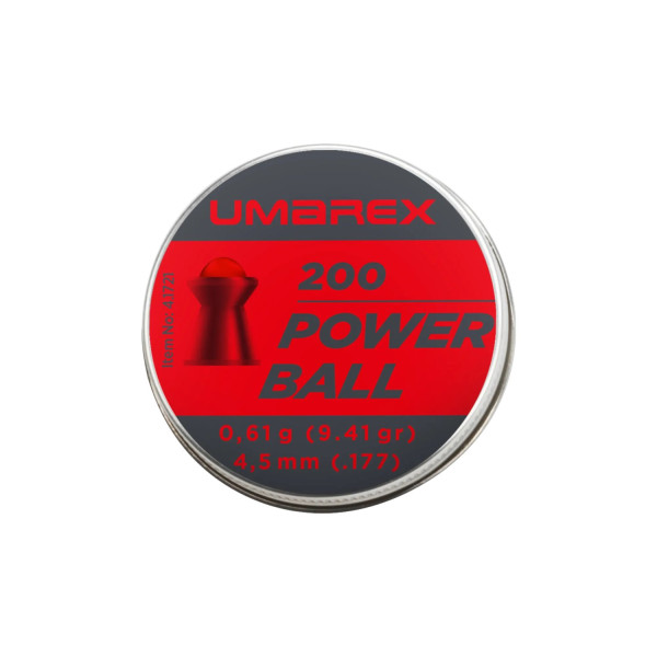 Plombs Umarex Powerball tête ronde calibre 4,5 mm 0,61 g – boîte de 200