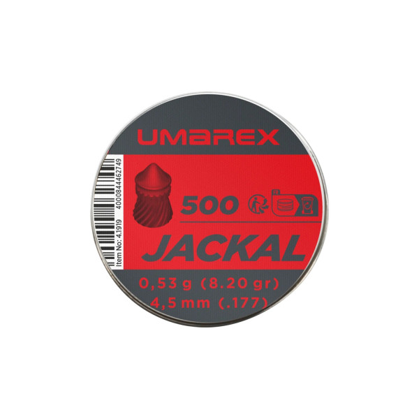 Plombs pointus Umarex Jackal calibre 4,5 mm 0,53 g boîte de 500