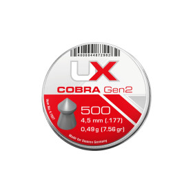 Plombs pointus Umarex Cobra Gen2 calibre 4,5 mm 0,49 g lot de 5x500