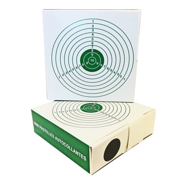 Gommettes noires pour cibles Umarex diamètre 15 mm boîte de 1000