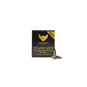 Ogives sans plomb Fox Bullets Classic Hunter 5,6 mm (.224) 55 gr - boîte de 50