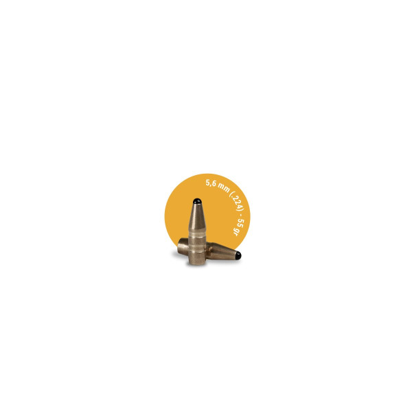 Ogives sans plomb Fox Bullets Classic Hunter 5,6 mm (.224) 55 gr - boîte de 50