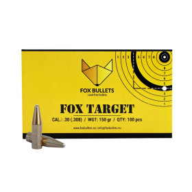 Ogives sans plomb Fox Bullets Target .308 150 gr – boîte de 100