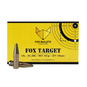 Ogives sans plomb Fox Bullets Target .308 165 gr – boîte de 100
