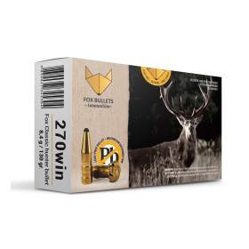 Cartouche sans plomb Fox Bullets Classic Hunter 270 Win 130 gr – boîte de 20