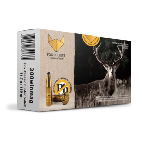 Cartouche sans plomb Fox Bullets Classic Hunter 300 Win Mag 180 gr boîte de 20