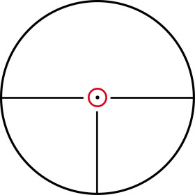 Lunette de visée Konus KonusPro M-30 1-4x24 réticule gravé Circle Dot lumineux rouge et bleu