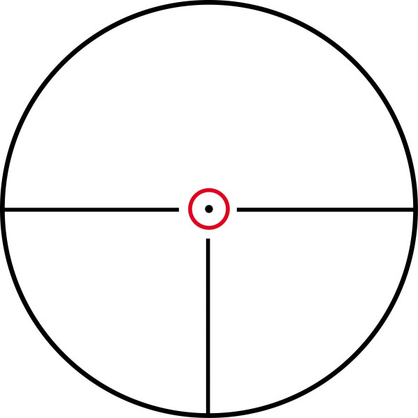 Lunette de visée Konus KonusPro M-30 1-4x24 réticule gravé Circle Dot lumineux rouge et bleu