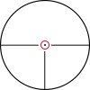 Lunette de visée Konus KonusPro M-30 1-4x24 réticule gravé Circle Dot lumineux rouge et bleu