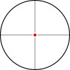 Lunette de tir Konus KonusPro Plus 6-24x50 A.O. réticule fin lumineux rouge et bleu