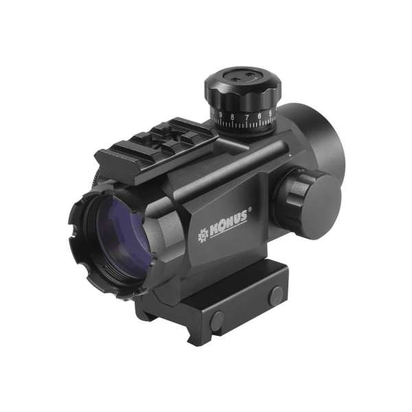 Viseur point rouge Konus Sight Pro 1x35 4 réticules lumineux interchangeables rouge et vert