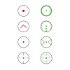 Point rouge Konus Sight Pro R8 1x40 à 8 réticules lumineux interchangeables rouge et vert