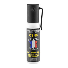 Gaz Lacrymogène CS80 25ml : Protection Efficace Anti-Agression