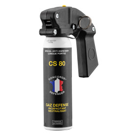 Aérosol GAZ CS 100 ml : Défense Efficace et Portable avec Poignée