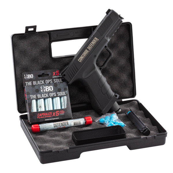 Pack Pistolet Concorde Defender CD50 : Puissance 13J, Semi-auto & Ergonomique