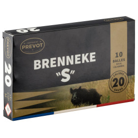 Cartouches Prevot Brenneke-S Cal. 20 : Précision et Puissance Maximales