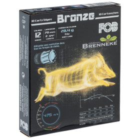 Cartouche Fob Brenneke Bronze 12/70 : Précision et Flexibilité Assurées