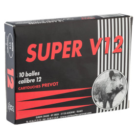 Cartouche Prevot Subsonique V12 - Tirs Silencieux et Précis Cal. 12/67