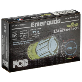 Cartouche Fob Émeraude 12/70 : Polyvalence pour grand gibier