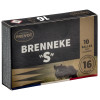 Cartouches Prevot Brenneke-S Cal. 16/67 : Précision et Puissance