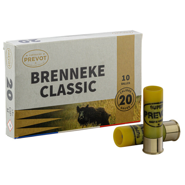 Cartouches Prevot 20/70 Brenneke : Précision et Sécurité pour Grand Gibier