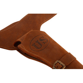 Ceinturon Union State 110 cm - Style authentique et holster intégré