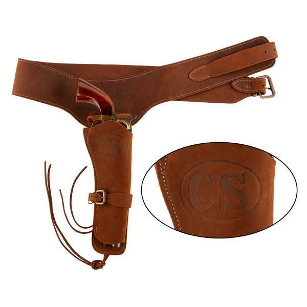 Ceinturon Confederation State 110 cm - Style Western Authentique