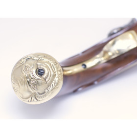 Pistolet Queen Anne Navy Brass .50 : Élégance et Histoire Authentique