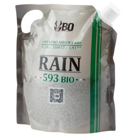 Billes Airsoft Bio 0.23g Rain - Précision et Écologie Assurées
