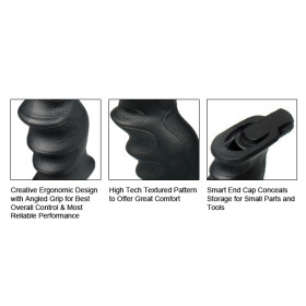 Grip Ris Ambidextre : Stabilité et Confort pour Rail Picatinny