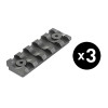 Rails Keymod 5 Slots : Fixation Robuste et Polyvalente (Pack de 3)