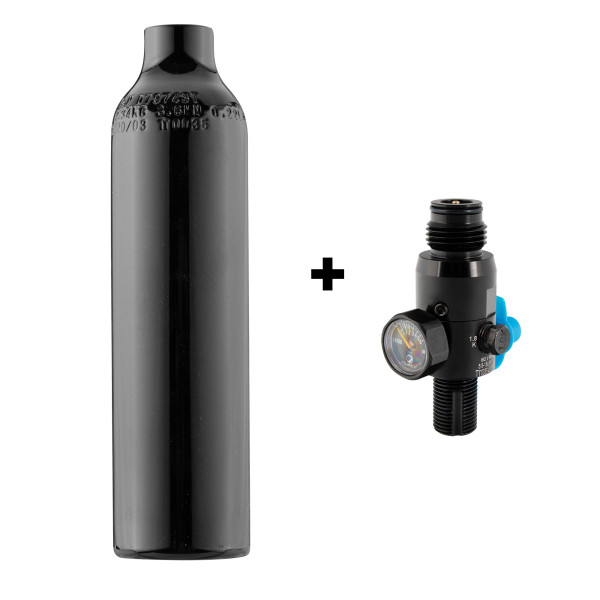 Pack Bouteille Alu 0,2L + Régulateur 3000 PSI : Compact et Fiable