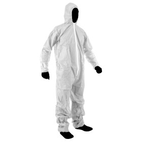 Protection Totale : Combinaison Jetable Blanche pour Paintball